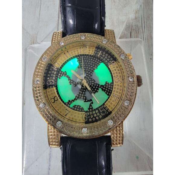 Ice King Mens Fashion Light Up Watch With Black Leather Band - Picture 4 of 12